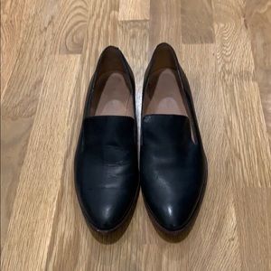 Madewell black leather loafer - size 7.5